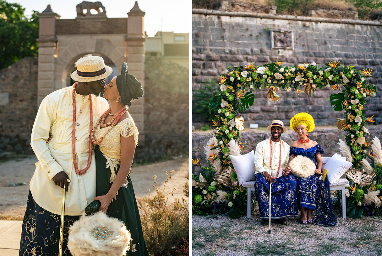 wedding in Greece, Nafplio Wedding, Nigerian wedding, happy couple, Discover Nafplio Weddings, wedding photography, wedding decoration