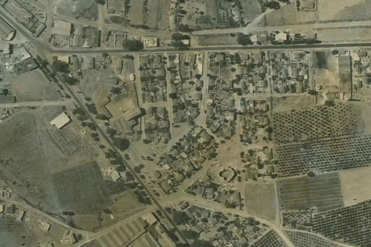 Synikismos afplio aerial photo, Συνοικισμός Ναυπλίου αεροφωτογραφία